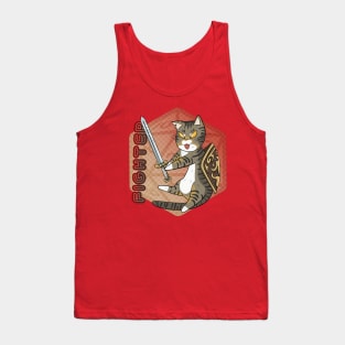 D&D Fighter Cat Tank Top